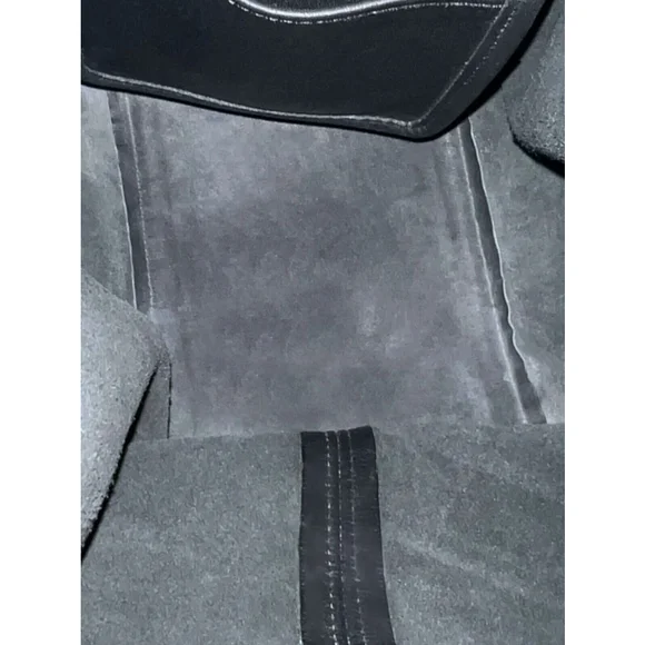 Vintage Coach 9165 Legacy Black Leather Nickel Drawstring Bucket Bag Cinch USA - Picture 10 of 13